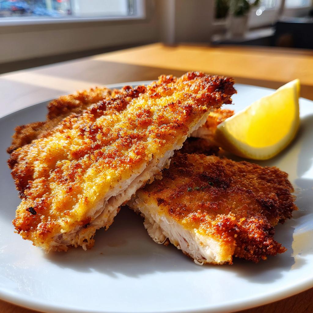Austrian Chicken Schnitzel - detail 1