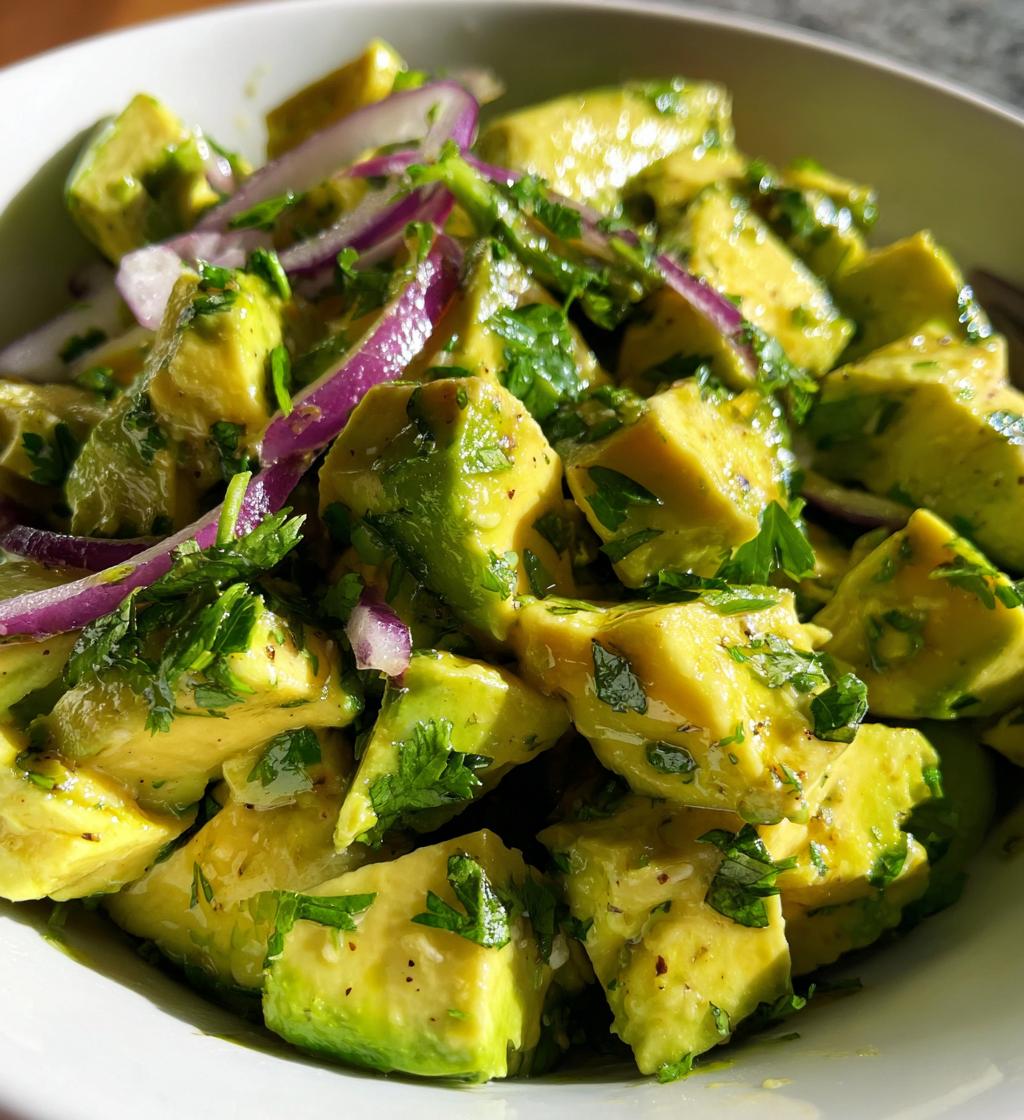 Avocado Salad with Lime and Honey Dressing - detail 1