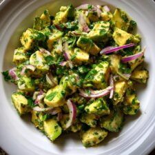 Creamy Avocado Salad with Lime & Honey in 10 Minutes