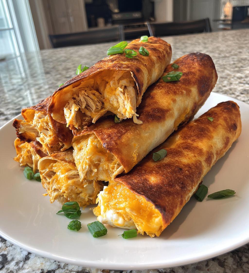 Baked Cream Cheese Chicken Taquitos