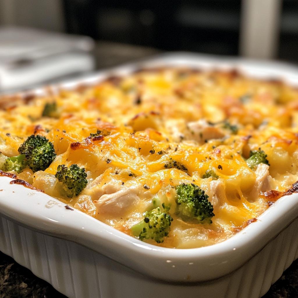 Baked Potato Chicken and Broccoli Casserole