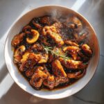 Black Pepper Chicken with Mushrooms