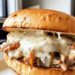 Chicken Alfredo Sloppy Joes