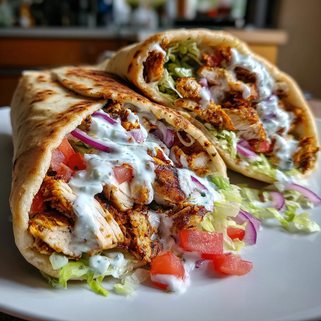 Chicken Gyros with Tzatziki - detail 1
