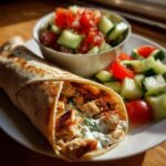 Chicken Tzatziki Wraps with Cucumber and Tomato Salad Are Irresistible! Wilingga Recipes