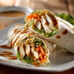 Chicken Wraps with Peanut Sauce