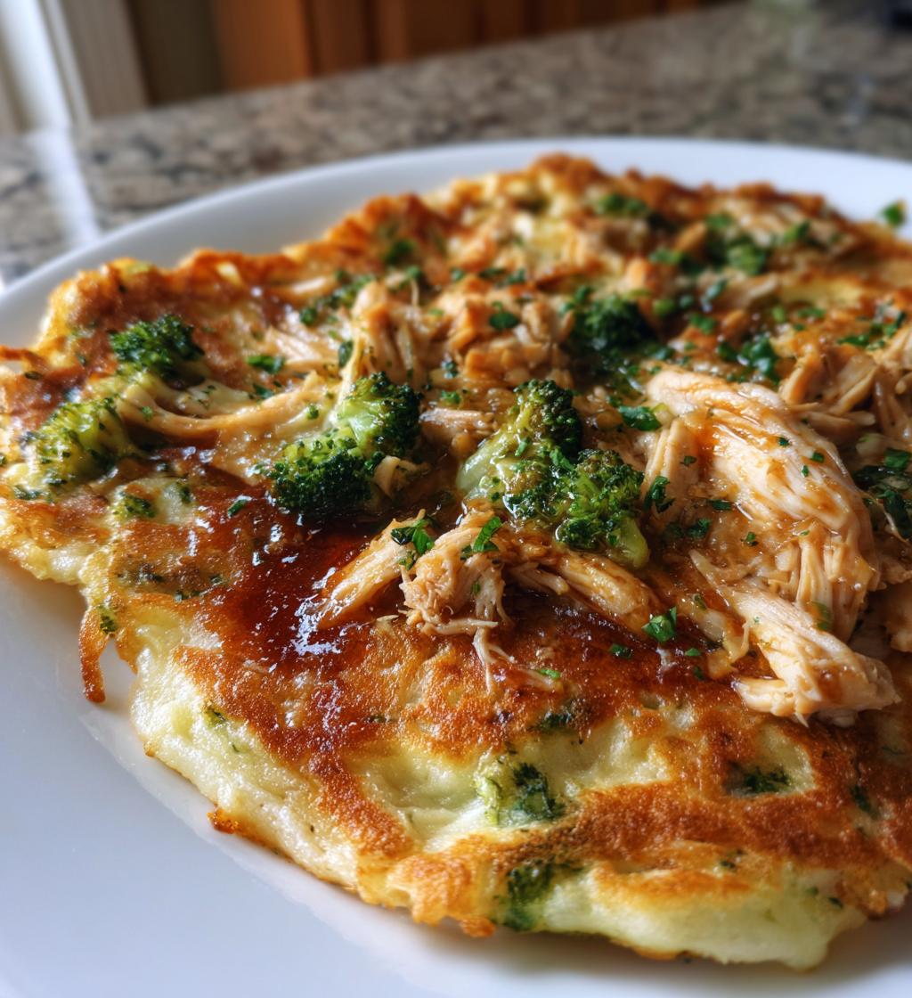 Chicken and Broccoli Pancakes