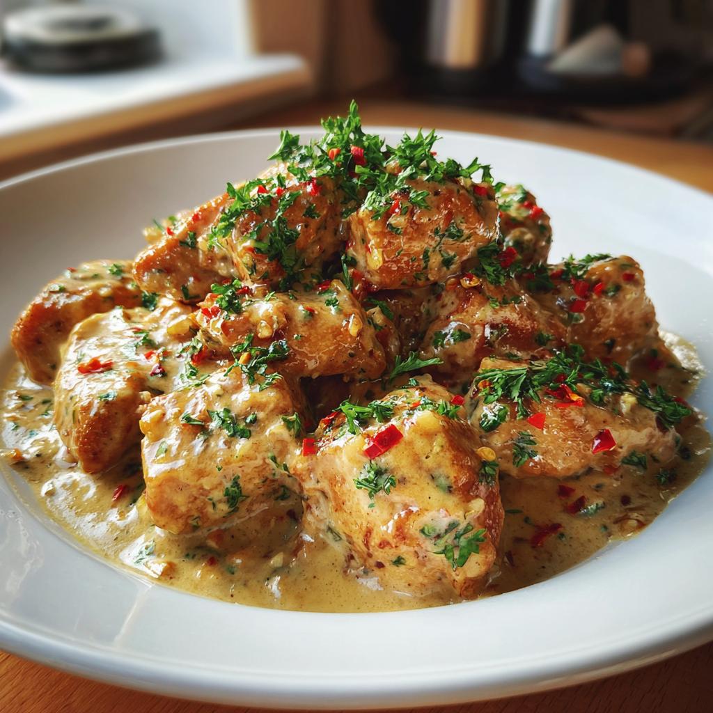 Chicken in a Spicy Creamy Garlic Sauce - detail 1