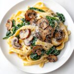 Creamy Mushroom Spinach Pasta