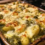 Creamy Pesto & Spinach Gnocchi Bake