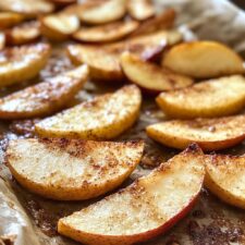 Crispy Baked Cinnamon Apple Fries - 3-Ingredient Crunchy Bliss