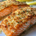 Crispy Baked Parmesan Crusted Salmon