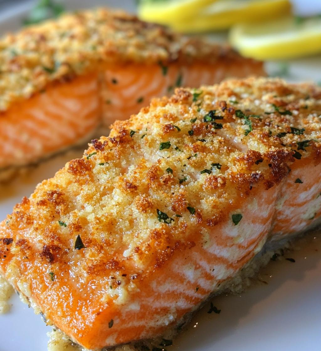 Crispy Baked Parmesan Crusted Salmon