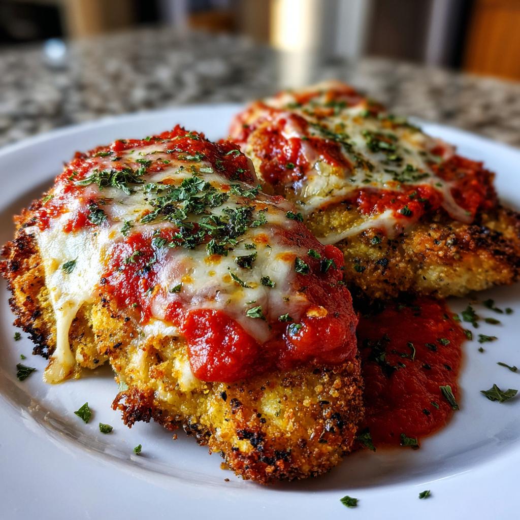 Crispy Chicken Parmesan with Marinara Sauce