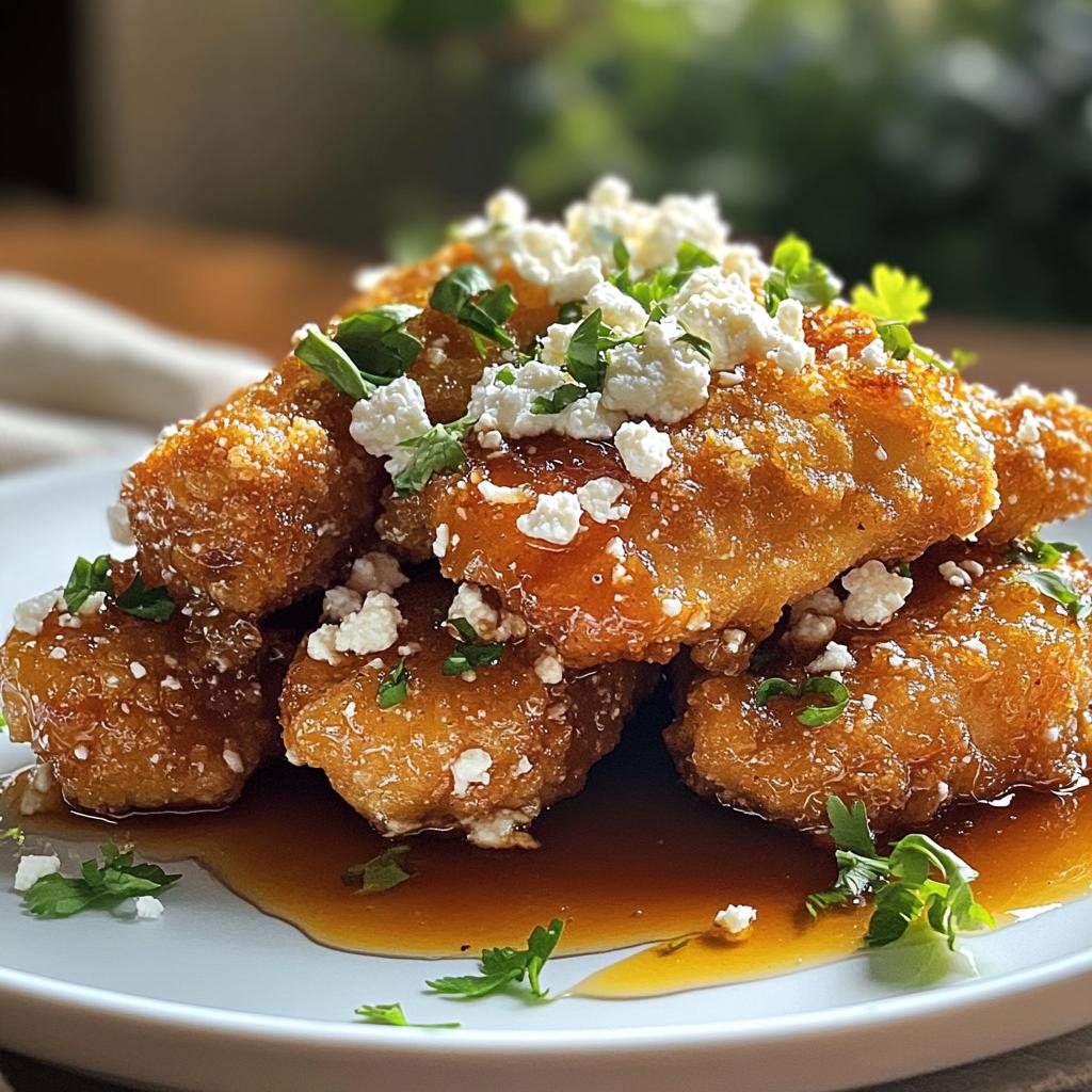 Crispy Hot Honey Feta Chicken: A Flavorful Delight