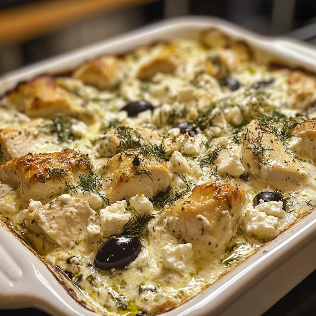 Dump-and-Bake Chicken Tzatziki Casserole