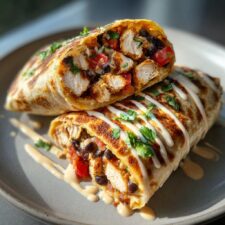 25-Minute Easy Chipotle Ranch Grilled Chicken Burrito That Rocks