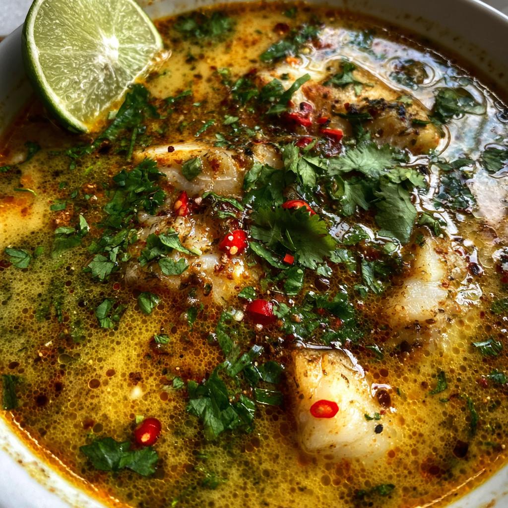 Fish Soup with Coconut and Lime - detail 1