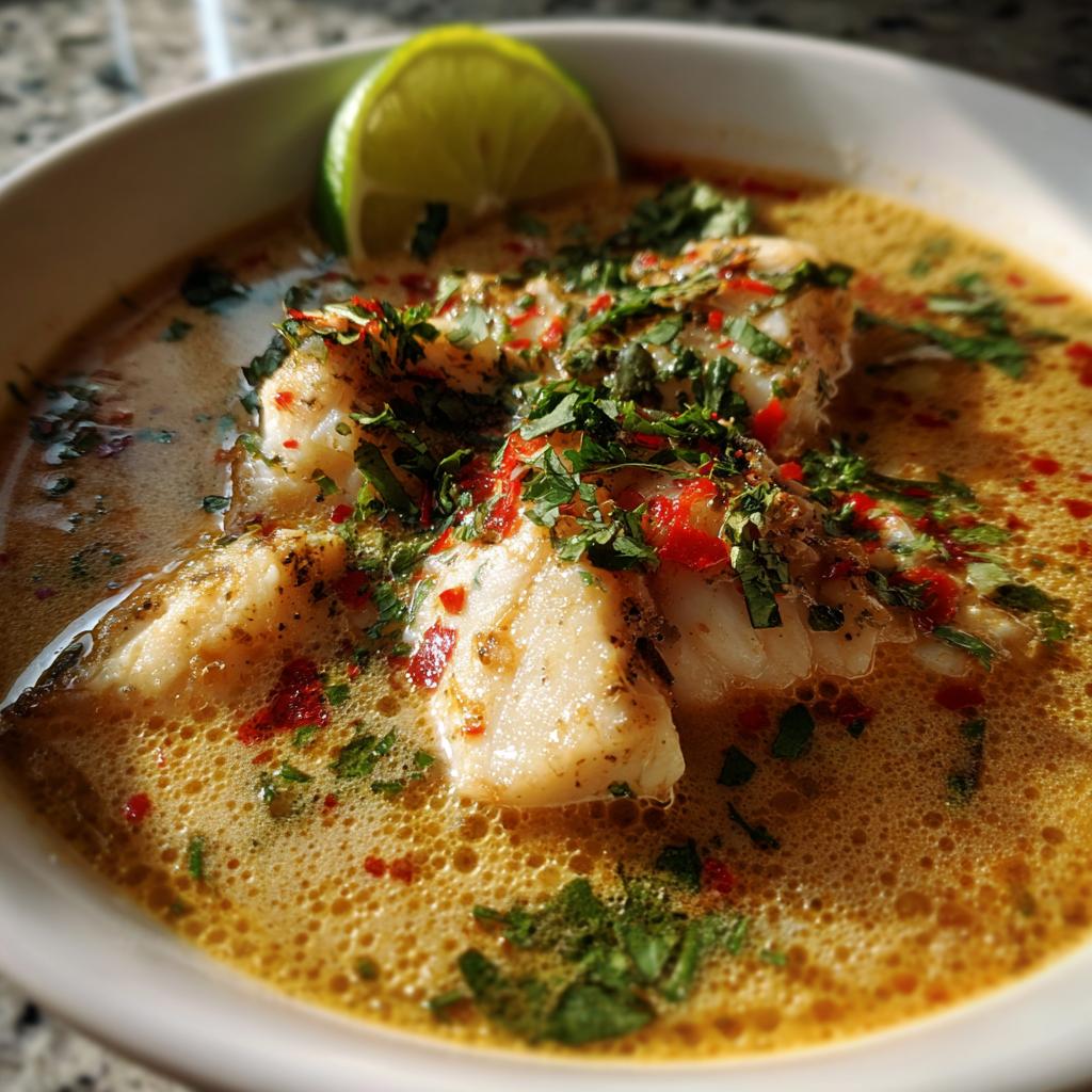Fish Soup with Coconut and Lime