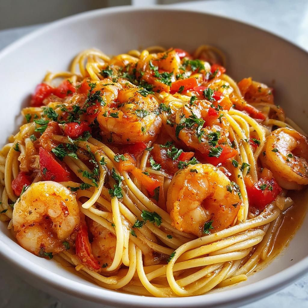 Flavorful Jamaican Shrimp Pasta Recipe