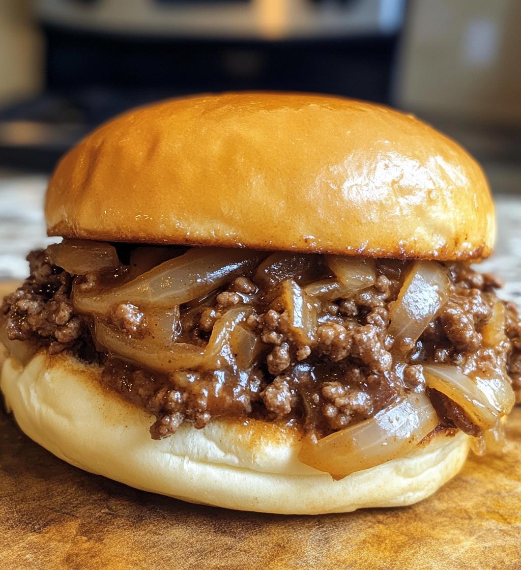 French Onion Beef Sloppy Joes