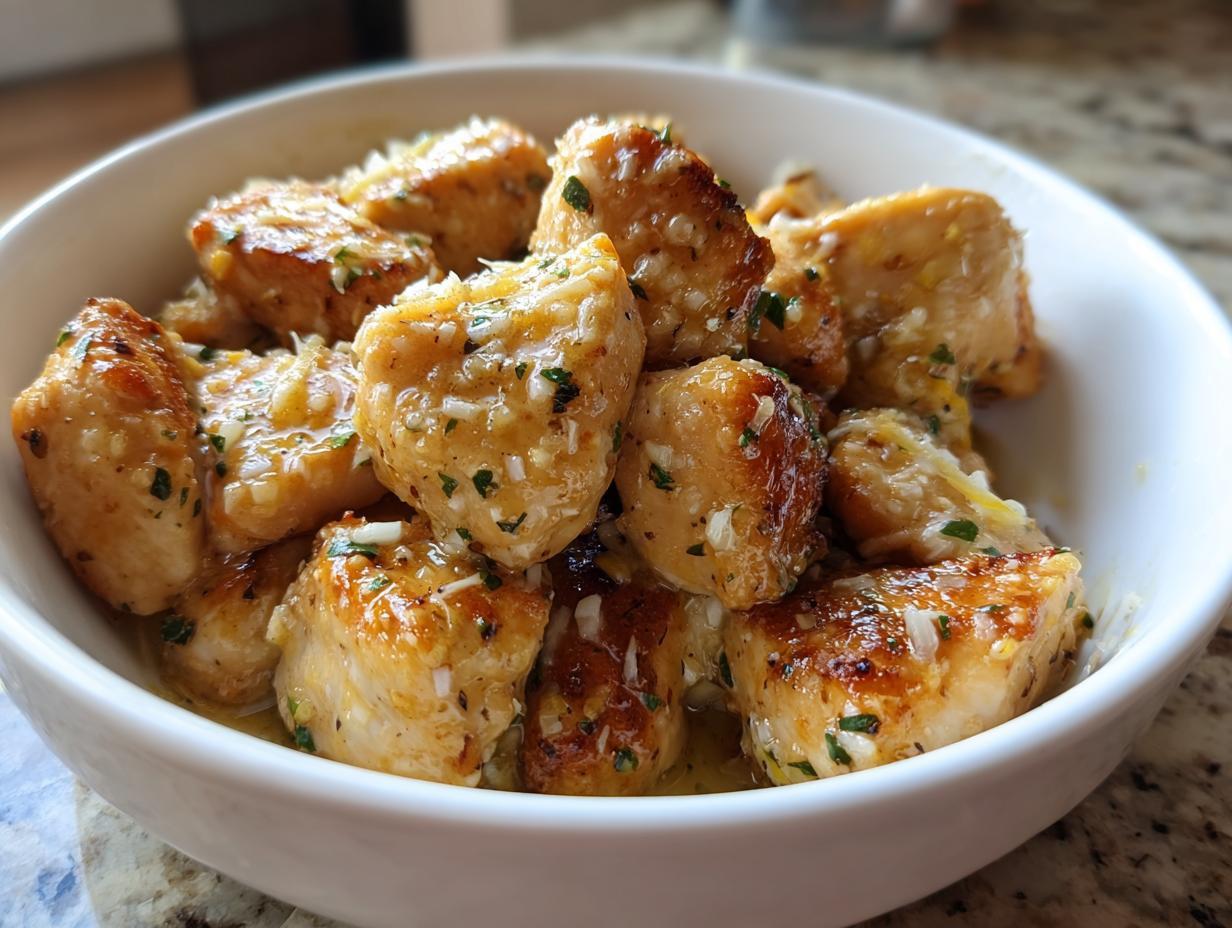 Garlic Butter Chicken Bites with Lemon Parmesan - detail 3