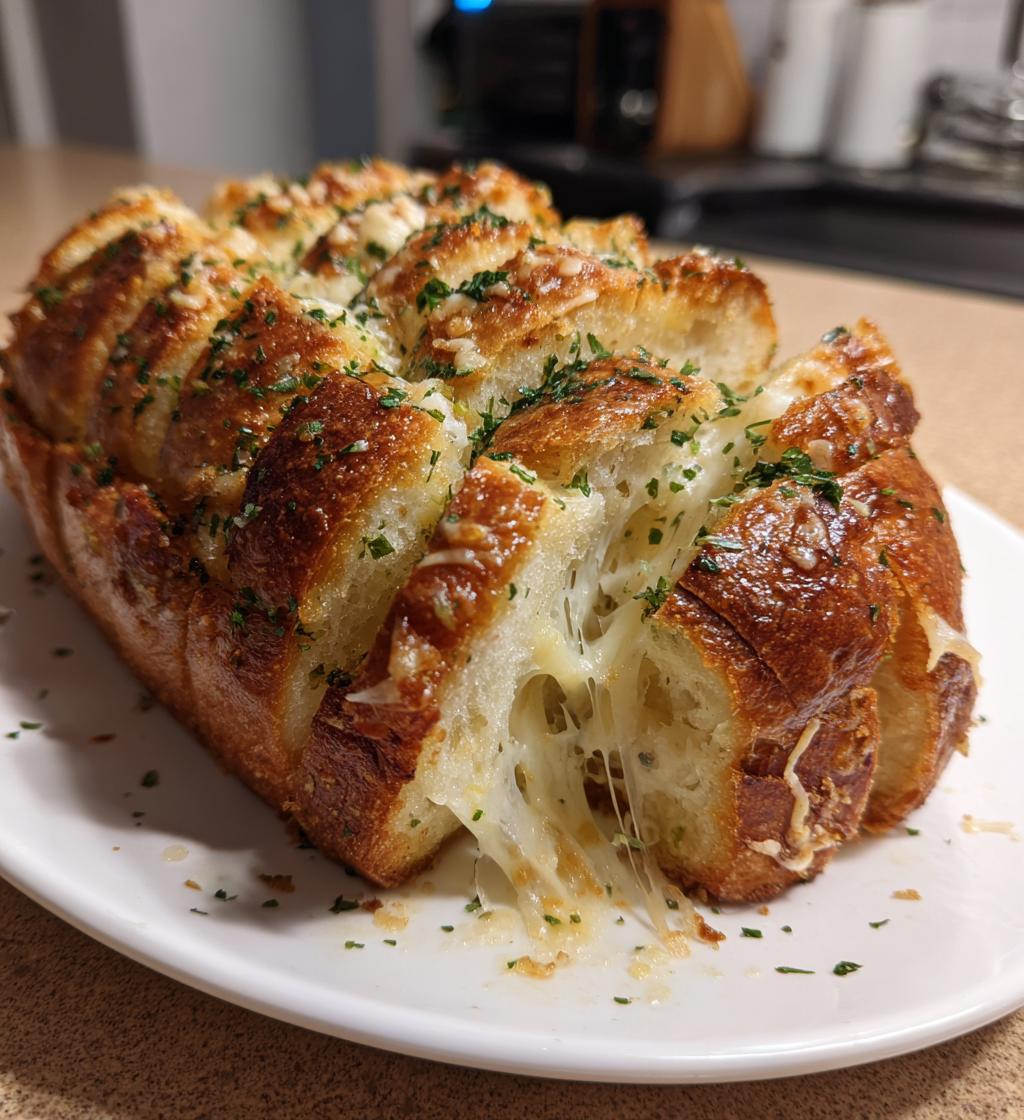 Garlic Cheese Pull-Apart Bread - detail 1