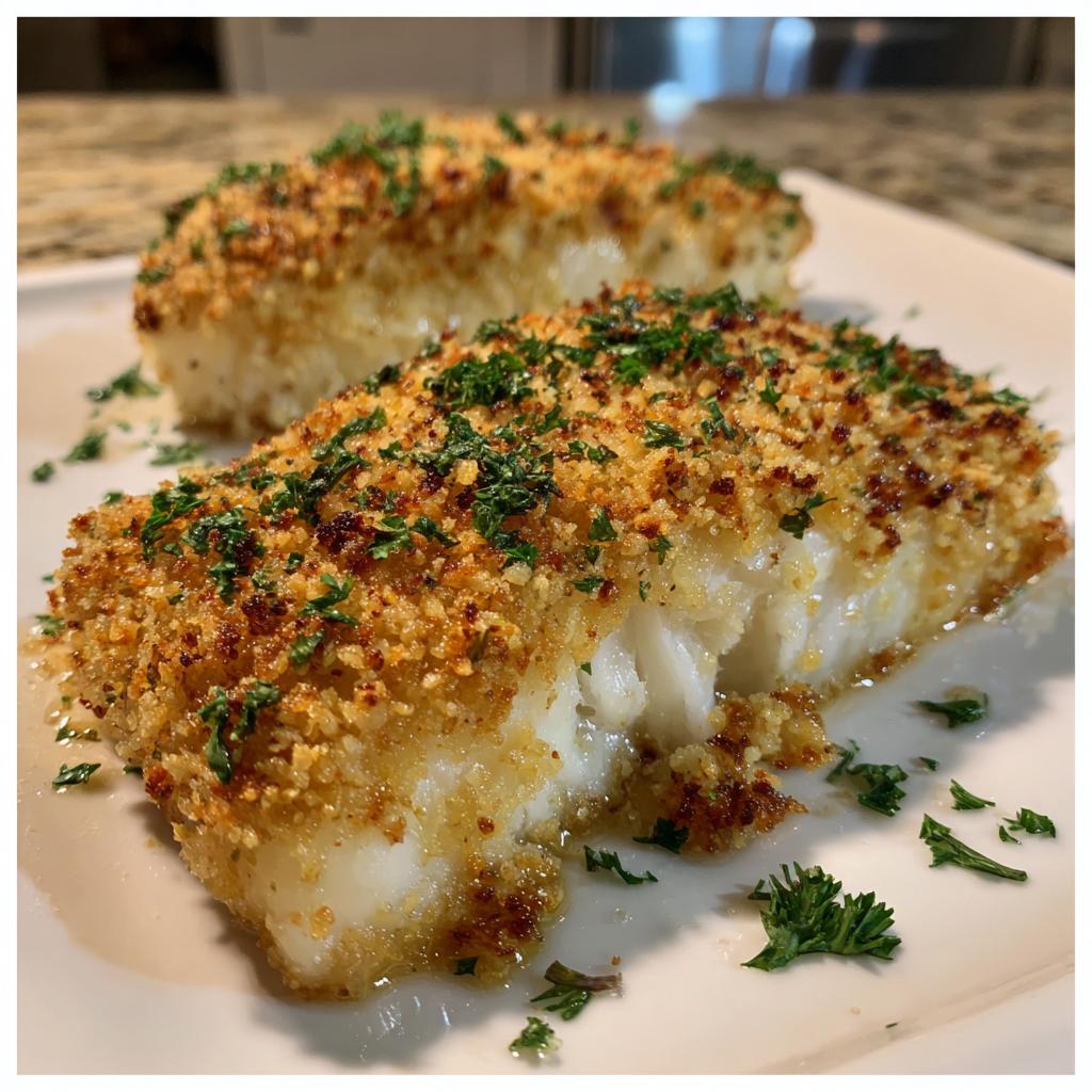 Garlic Parmesan Crusted Halibut: 15Minute Baked Perfection Wilingga Recipes