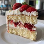 Grandma's World's Best Strawberry Cake – with sponge cake, vanilla cream, and lots of love!