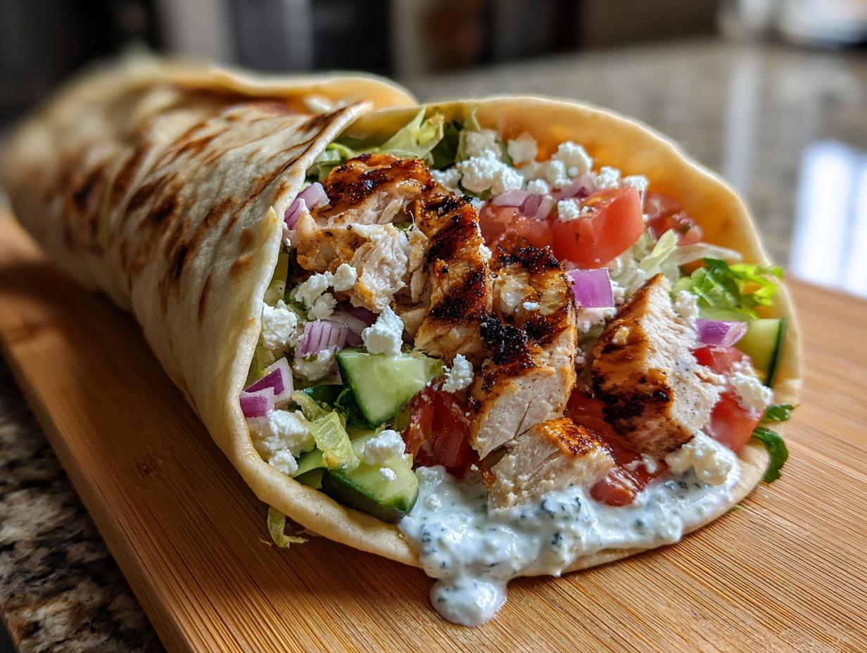 Greek Chicken Wraps - detail 1