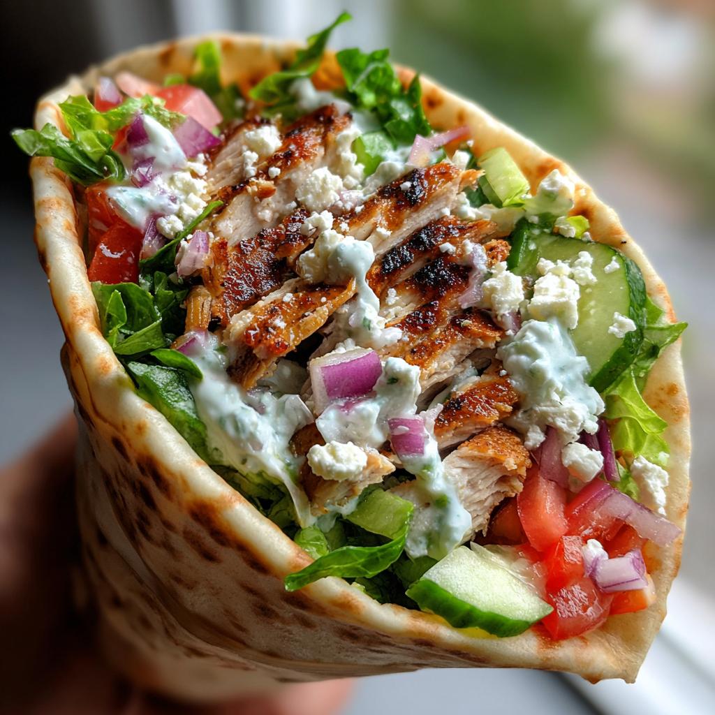 Greek Chicken Wraps