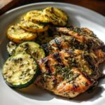 Grilled Lemon-Herb Chicken with Zucchini