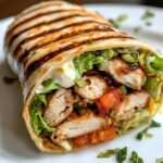 Grilled Spicy Chicken Tortilla Wrap