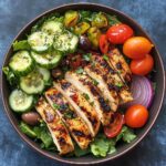 Grilled Zesty Mediterranean Chicken Salad