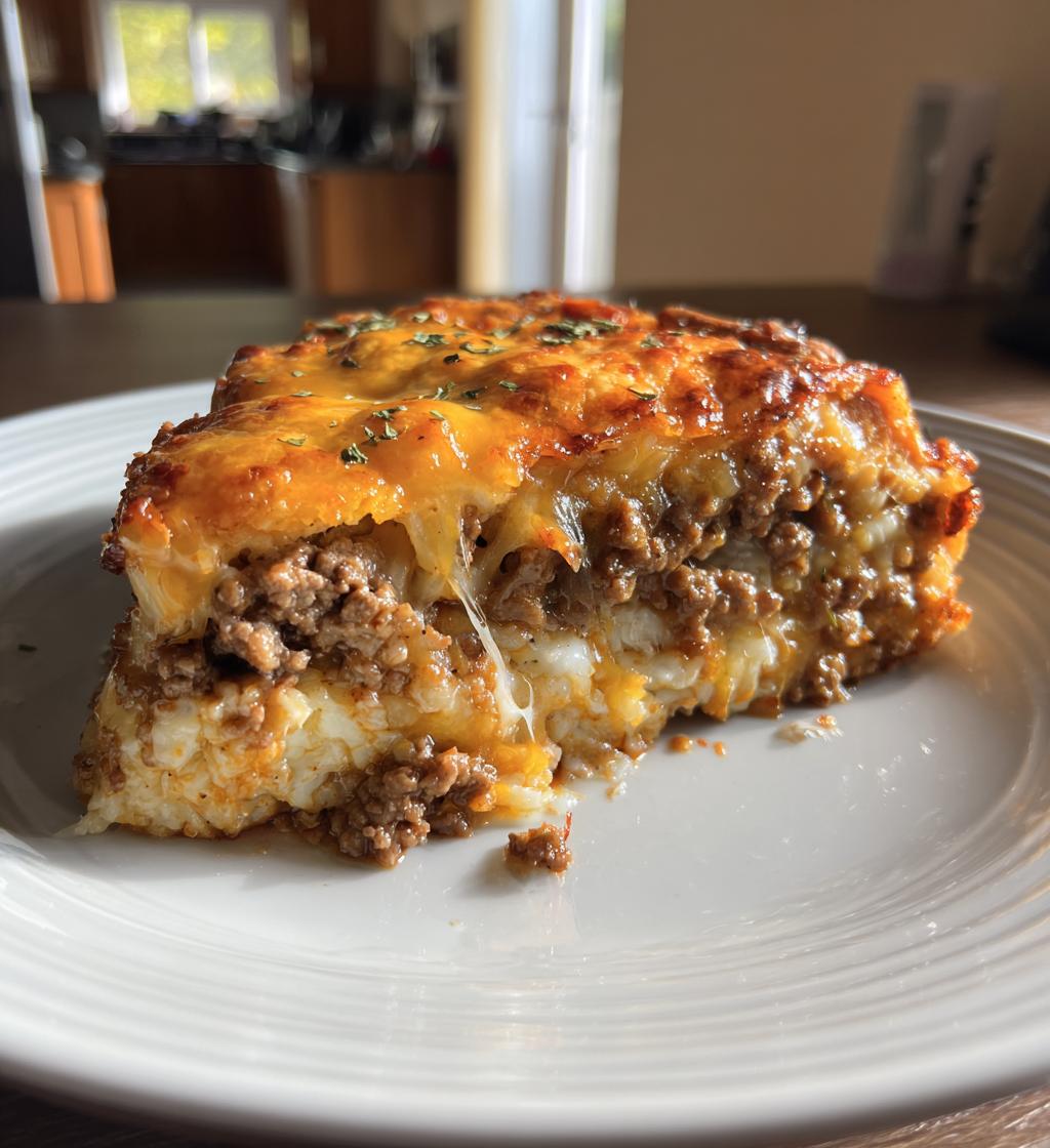 Ground Beef and Cheese Roll