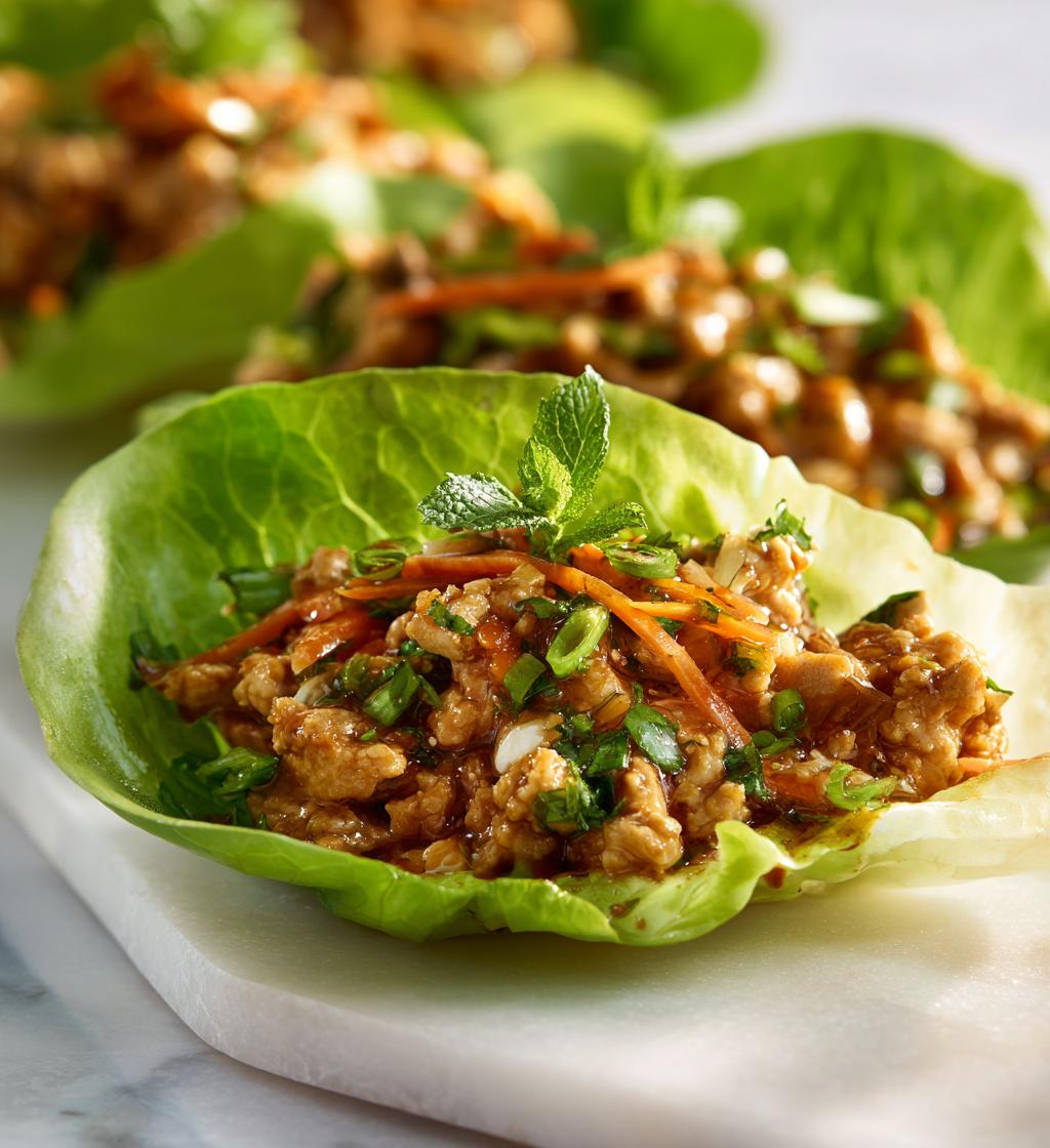 Healthy Chicken Lettuce Wraps