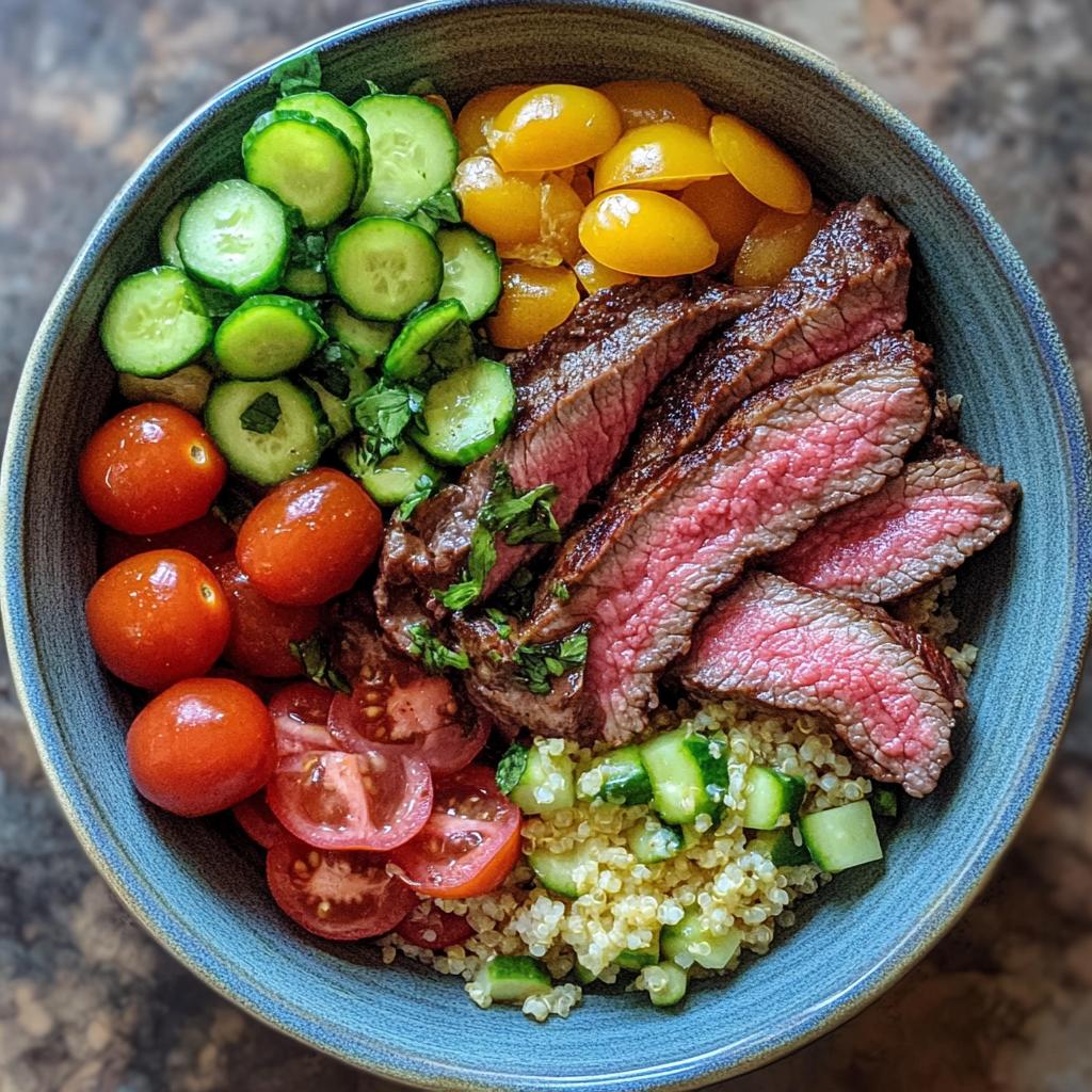 Healthy Steak Bowl Recipe Inspired by the Mediterranean Diet