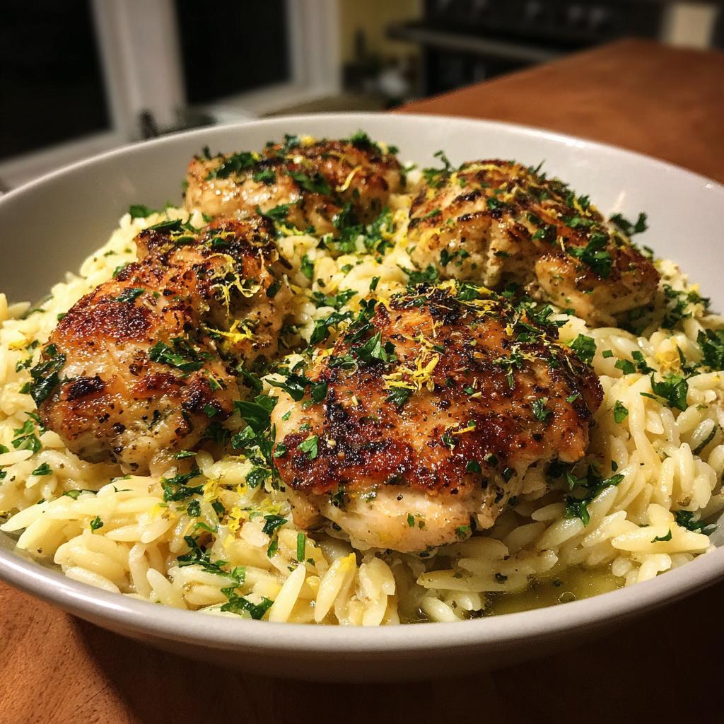 Herb-Lemon Chicken with Orzo