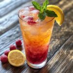 Homemade Raspberry Peach Lemonade