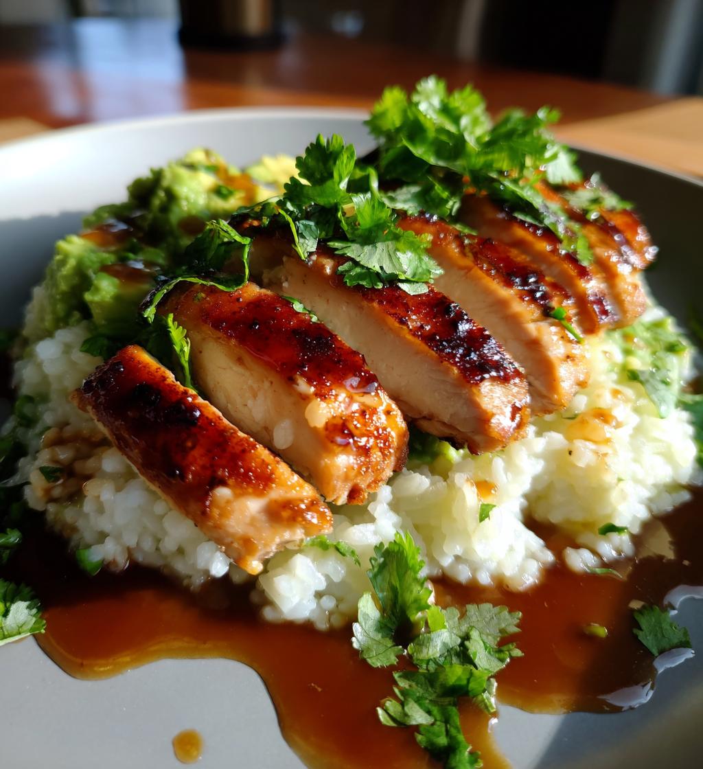 Honey Lime Chicken & Avocado Rice Stack - detail 1