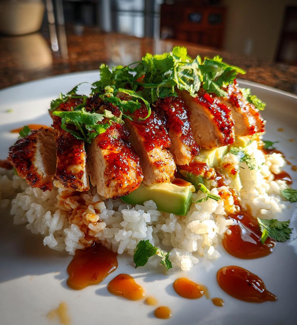 Honey Lime Chicken & Avocado Rice Stack - detail 2