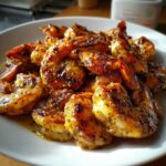 Juicy Chicken & Prawns in a Delicious Honey Mustard Marinade