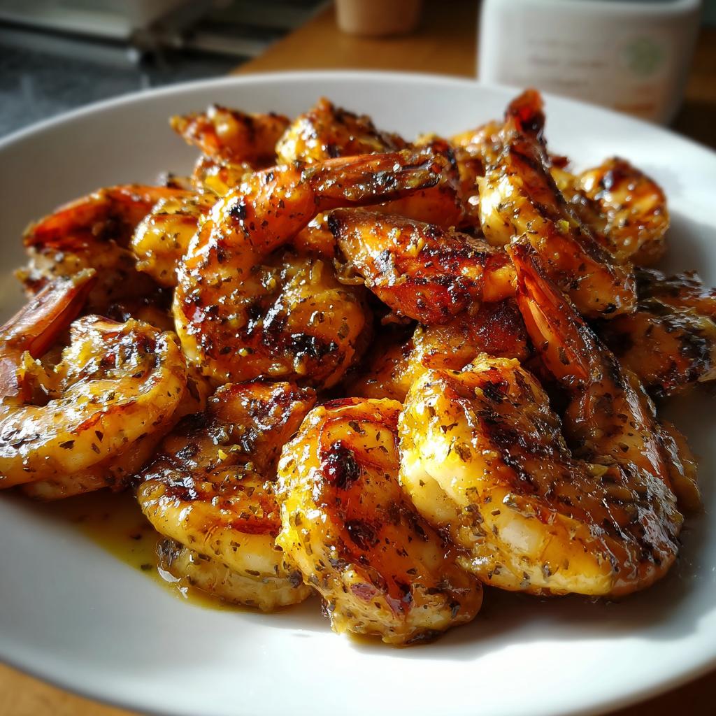 Juicy Chicken & Prawns in a Delicious Honey Mustard Marinade