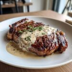 Juicy Steak with Creamy Garlic Sauce
