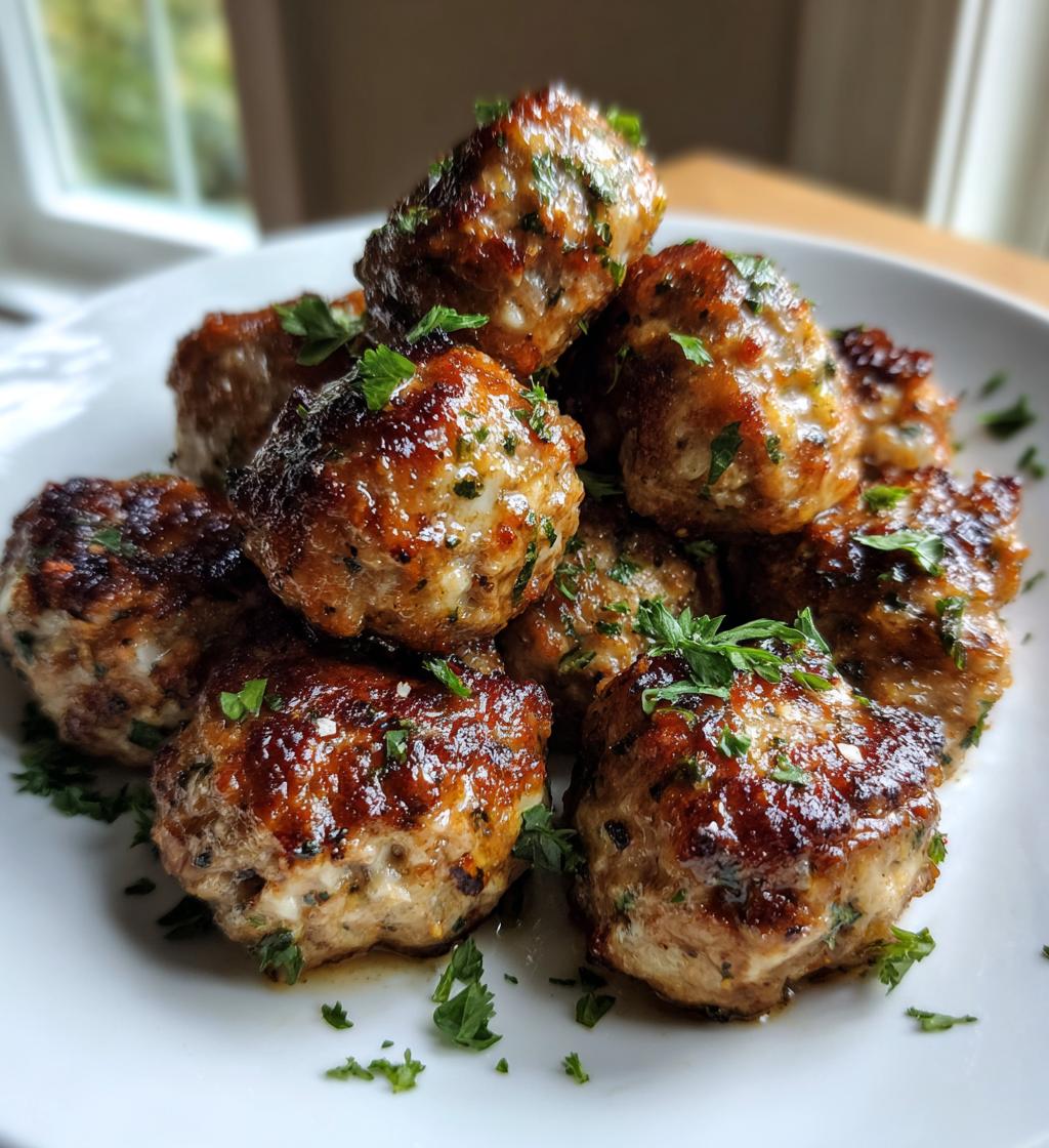 Keto Garlic Butter Meatballs