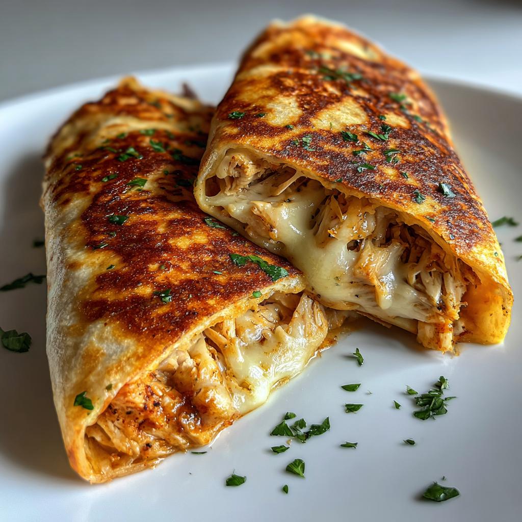 Ooey-Gooey Cheesy Garlic Chicken Wraps You’ll Devour - detail 1