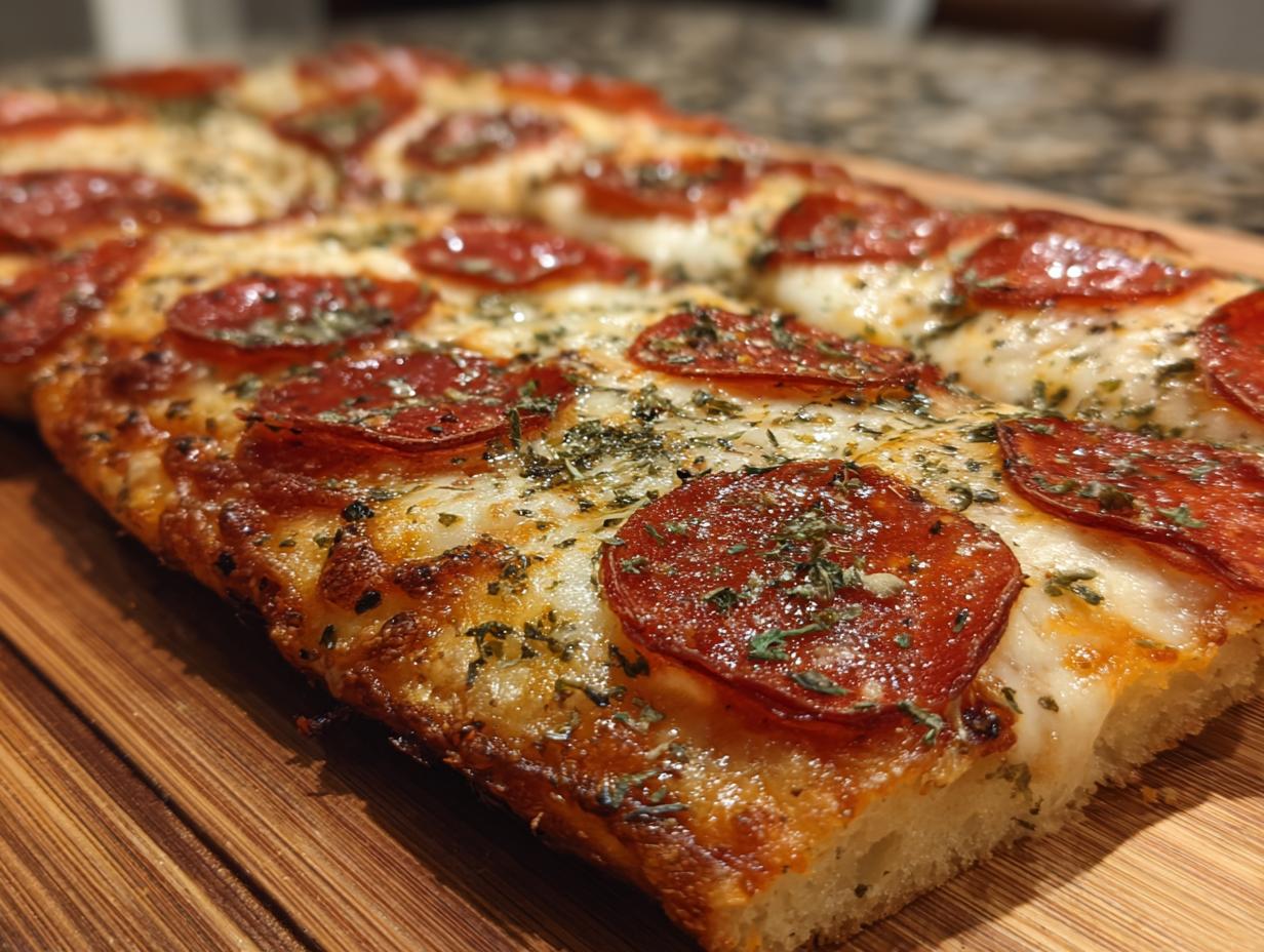 Pepperoni Flatbread Pizza - detail 1