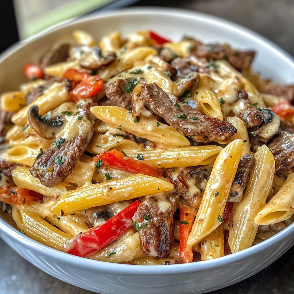 Philly Cheese Steak Pasta