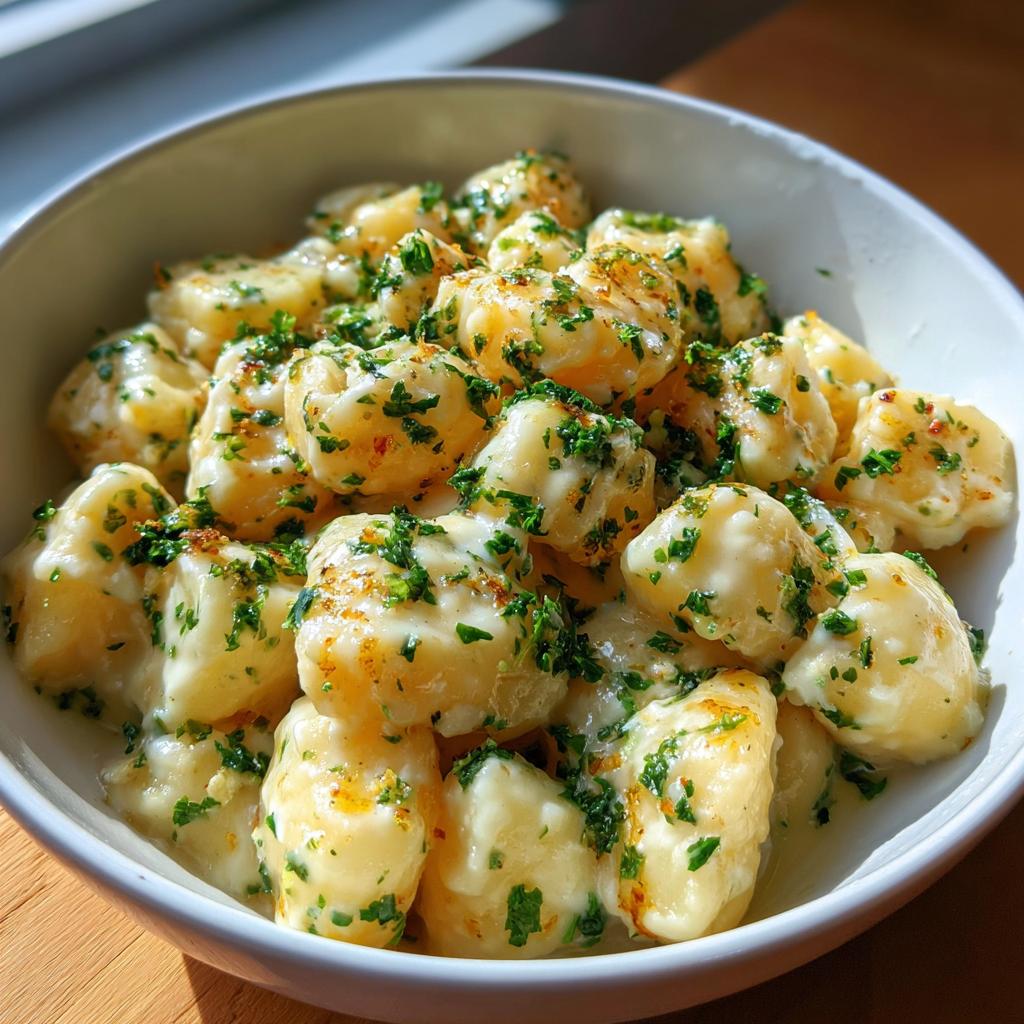 Potatoes in Garlic Cream Sauce - detail 1