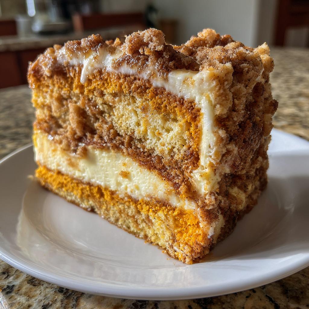 Pumpkin Cream Cheese Crumb Cake